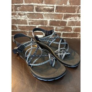 Chacos Women's ZX2 Classic Wink Blue Aztec Double Strap Outdoor Sandals Size 9